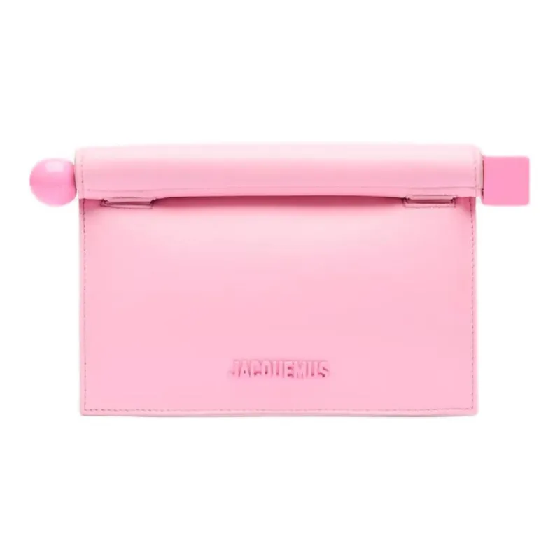 Jacquemus Rond Carré Logo Detailed Clutch Bag-0