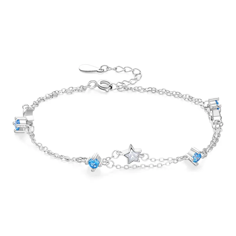 Lao Feng Xiang S925 Silver Bracelets Women's-6