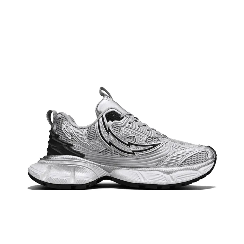NFL Cushioning Balance Lightweight Height Increasing Low-Top Chunky Sneakers Unisex Gray-1