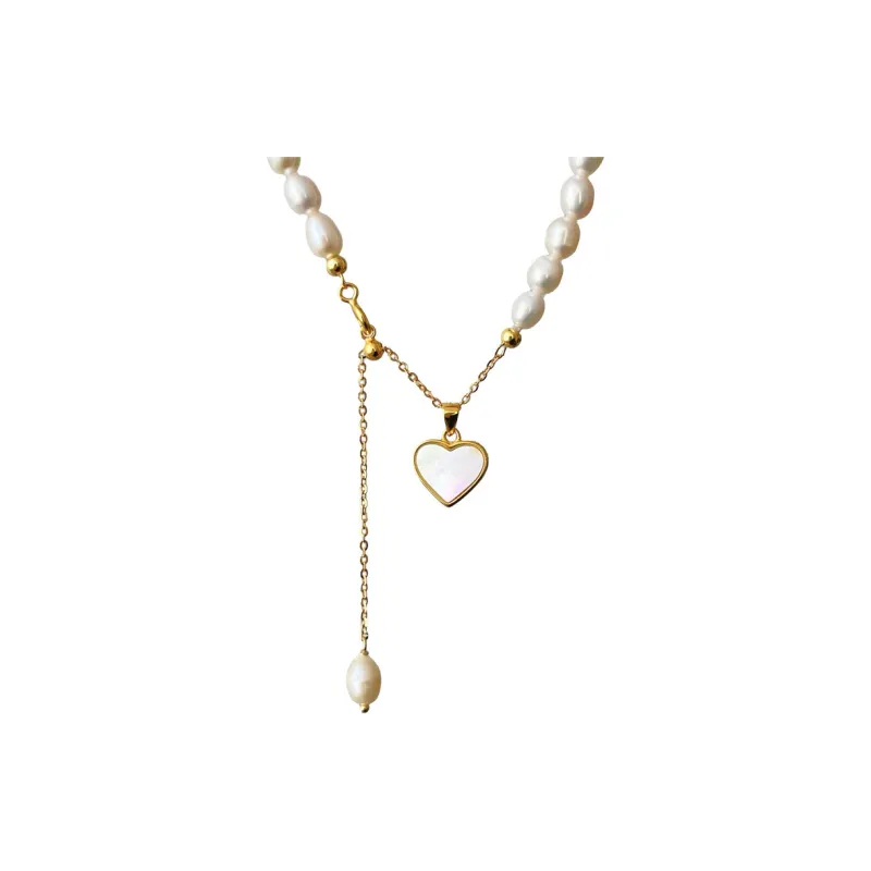 Love Pearl Necklaces Women's-0