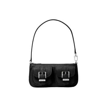 MICHAEL KORS Cow Leather Handbag Small Size Women's Black