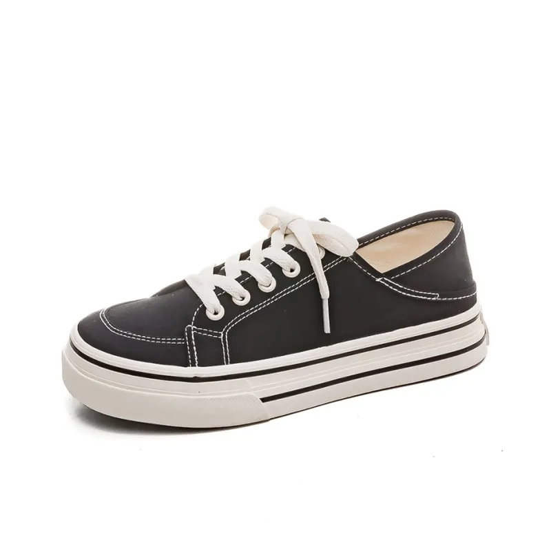 RENBEN Abrasion Resistant, Breathable, Lightweight Low Top Canvas Shoes Women's-2