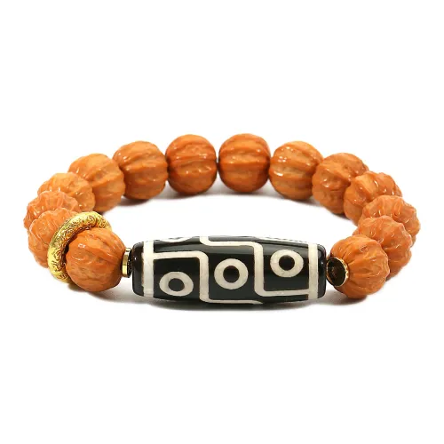 LIYUNMUXUE Monkey Head Walnut Bracelets Unisex