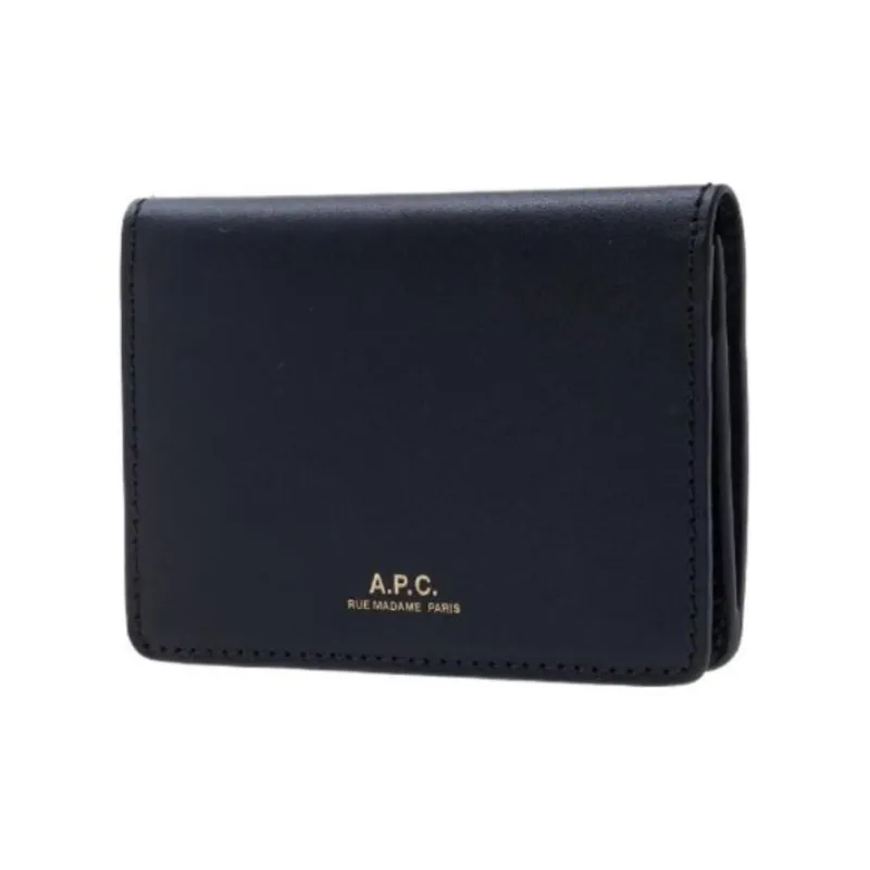 A.P.C Logo Printed Bi Fold Wallet-1