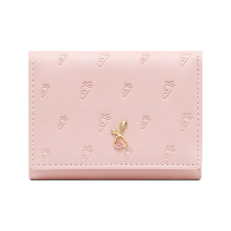 BRINCH PU Wallet Women's Pink/Blue/Green-1