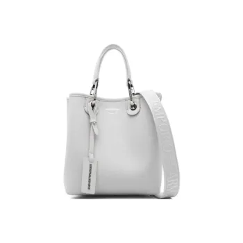 EMPORIO ARMANI PU Shoulder Bag, Crossbody Bag, Handbag Women's Pearl Tobacco Gray