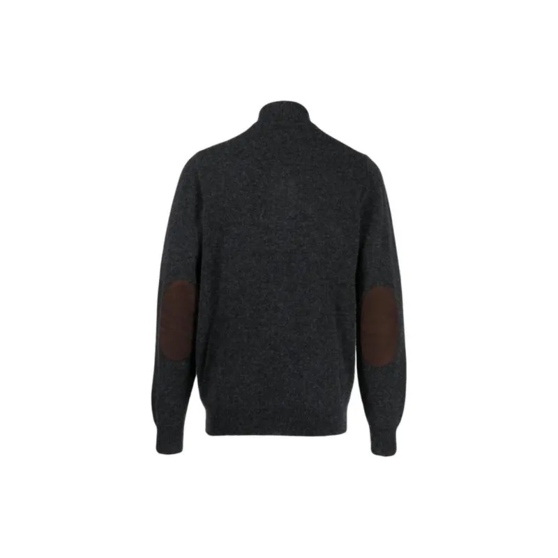 BARBOUR Logo Patch Button Up Cardigan-1