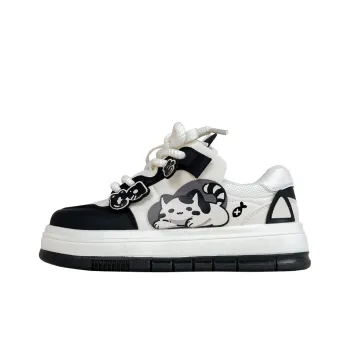 A&M Slip Resistant Waterproof Cushioning Low Top Skateboard Shoes Women's Black