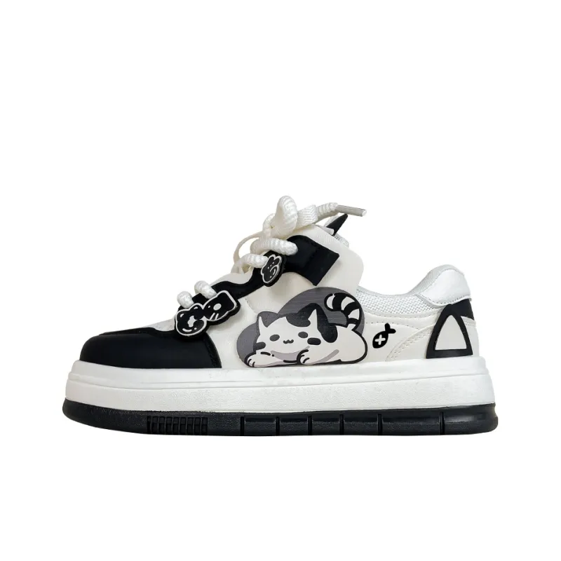 A&M Slip Resistant Waterproof Cushioning Low Top Skateboard Shoes Women's Black-0