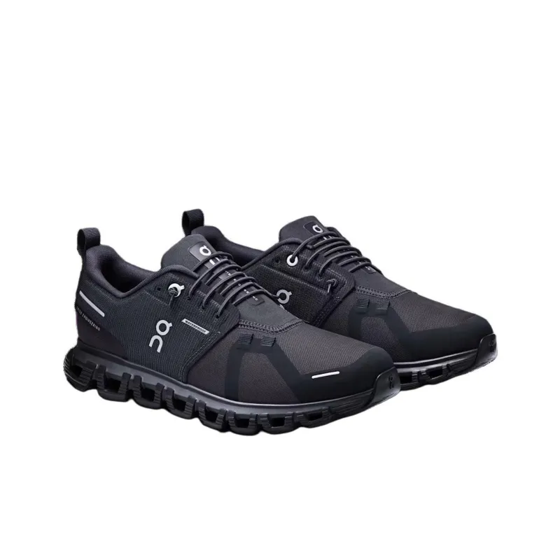 On Running Cloud 6 Waterproof All Black Women's-3
