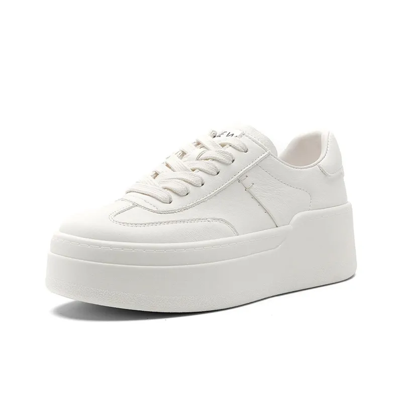 NINE WEST Low-Top Skateboard Shoes Women's Ecru-1