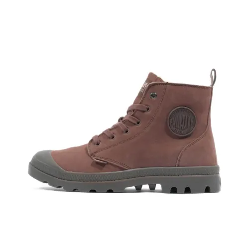 Palladium Pampa Ankle Boots Men's Red Brown