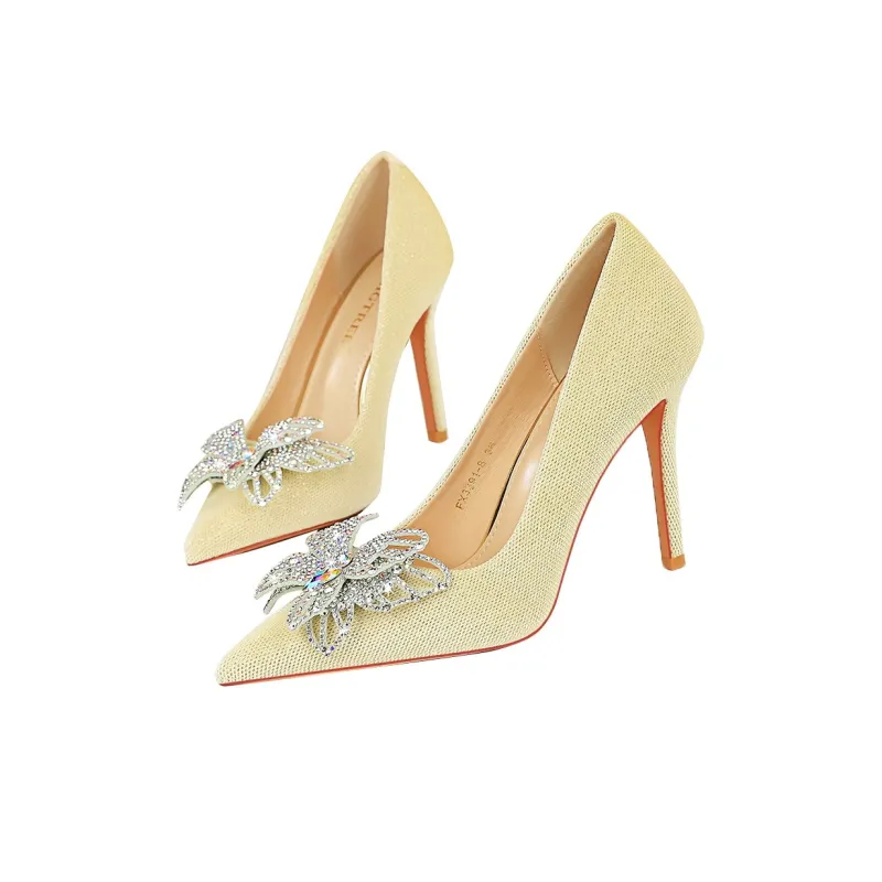QITUMAUL Slim Heel High Heels Women's-14