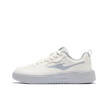 Erke Anti Slip Wear Resistant Low Top Skateboard Shoes Women's White Gray