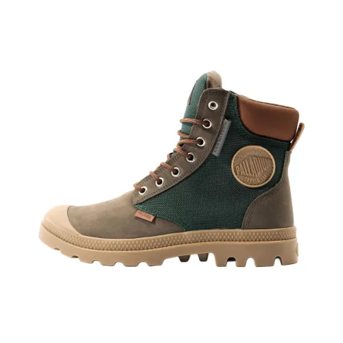 Palladium Pampa Waterproof Short Outdoor Boots Unisex Green