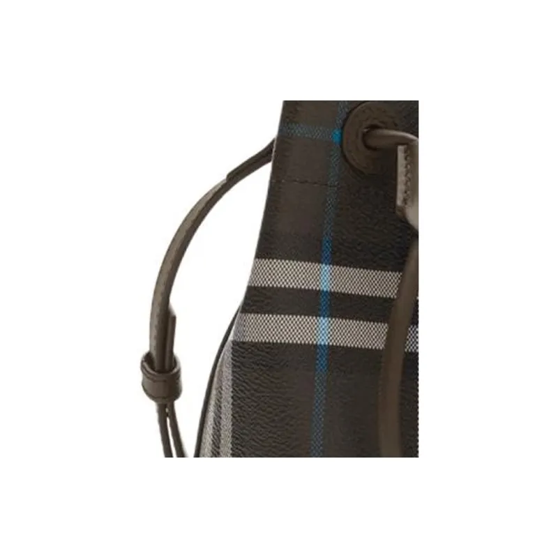 Burberry Elastane Bucket Bags One Shoulder Handbags Mini Unisex Dark Brown-4