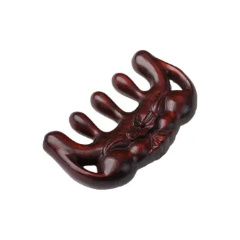 Finger Carpenter Red Rosewood Wooden Comb Women's