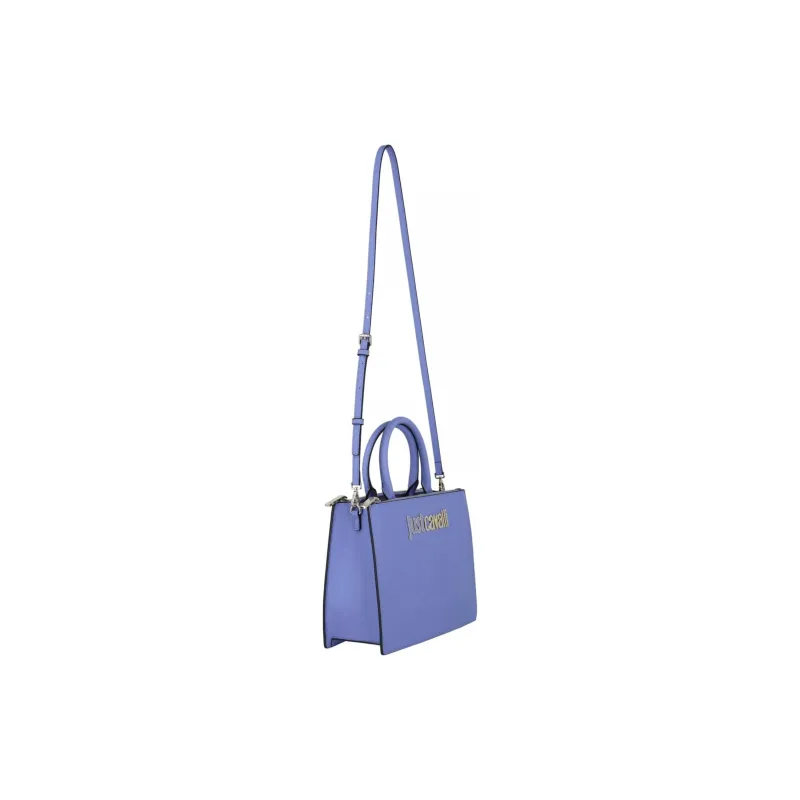 Just Cavalli Polyester Tote Bag Shopping Bag Shoulder Bag Handbag Women's Violet-2