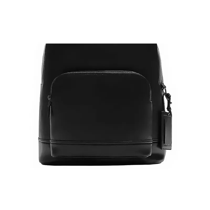 ZARA PU Backpack Medium Size Men's Black-4