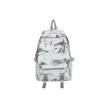 LUVISTRUE Nylon Backpack Unisex Gray/Red Green Pink