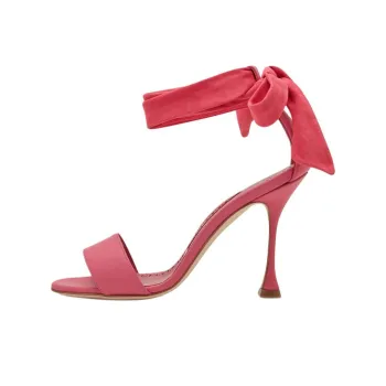 MANOLO BLAHNIK Chastana Strap Sandals 10.5cm Women's Red