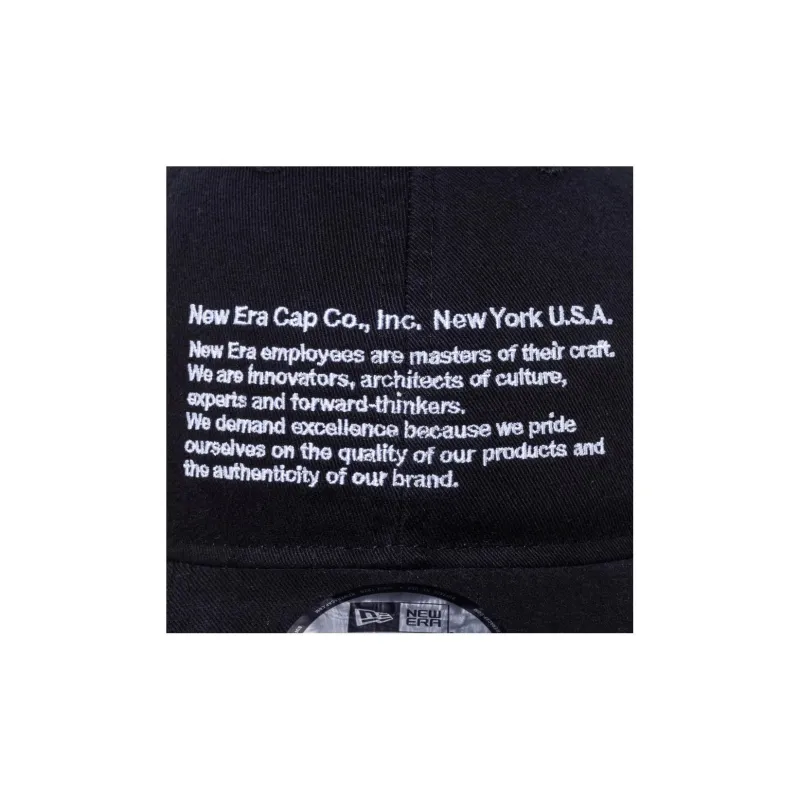 New Era Cotton Baseball Caps Unisex Black-3