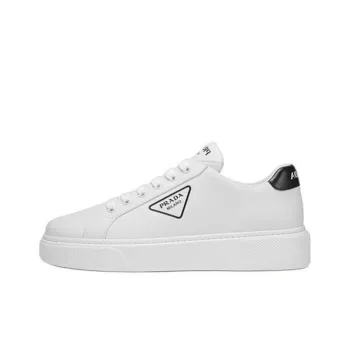 PRADA Low Top Skateboard Shoes Women's White