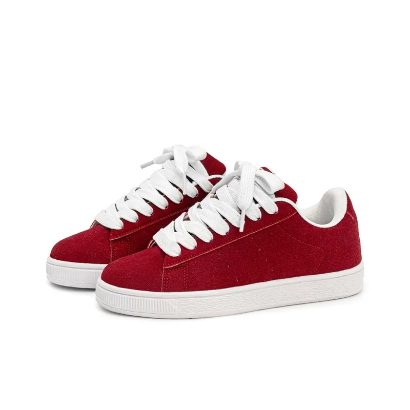 HUANAI Low-Top Skateboard Shoes Unisex Milk White-18