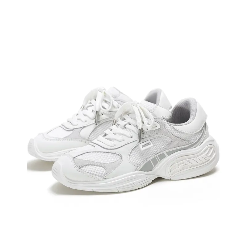 ADCDAVINCI Functional Wind Series Lightweight Anti Slip And Wear Resistant Low Top Casual Shoes Unisex White Gray-2