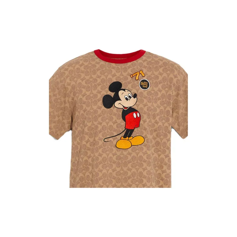 Disney X COACH T-Shirts Men Khaki-3