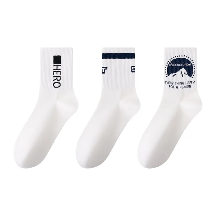 Caramella Mid-Calf Socks Men's 3 Pack-0