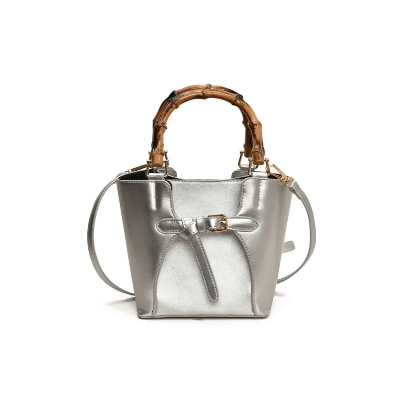 Yalu PU Shoulder Bag, Handbag Women's Black/Silver/Blue/White-7