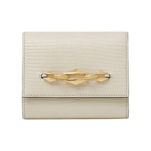 Jimmy Choo Leather Wallet Women's White