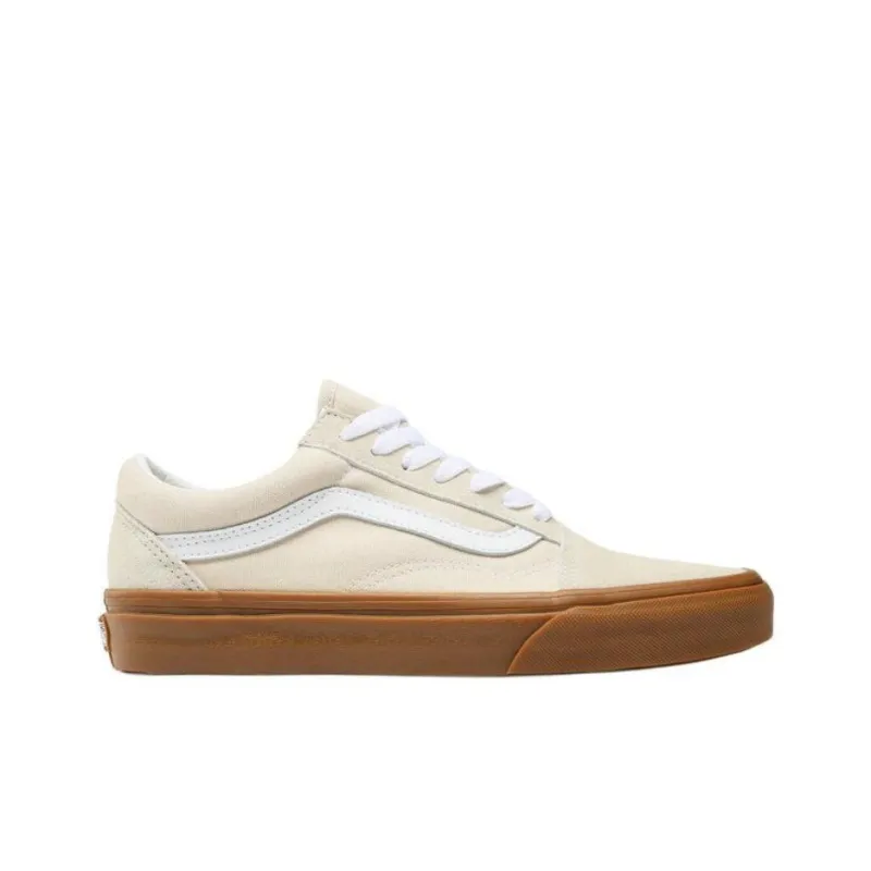 Vans Old Skool Anti Slip Wear Resistant Low Top Skateboard Shoes Unisex Beige-1