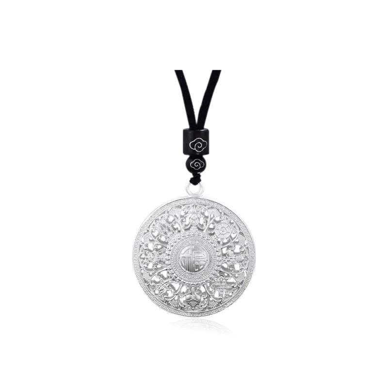 ZHONGYINYIJIN S999 Fine Silver Necklaces Unisex-0