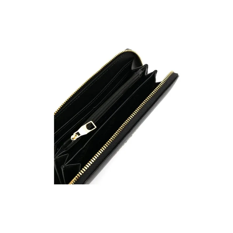 VERSACE JEANS COUTURE Artificial Leather Wallet Women's Black-4