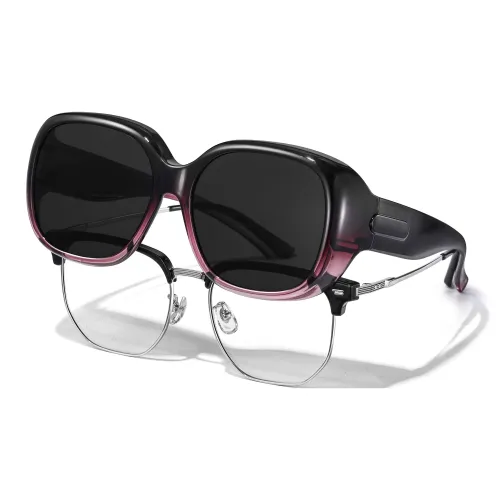 LASHION TR/Memory Plastic Square Sunglasses Women's