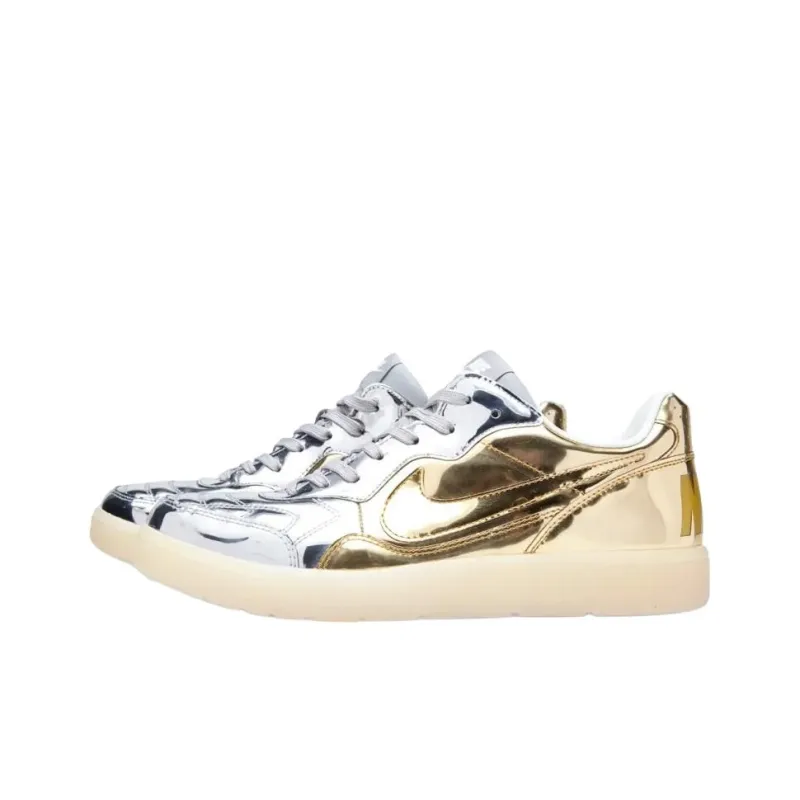 Nike Tiempo 94 Anti-Slip Wear-Resistant Low-Top Skateboard Shoes Men's Gold-1