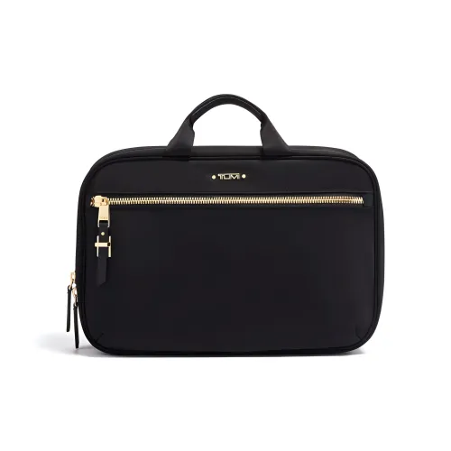 TUMI Voyageur Nylon Makeup Bags Toiletry Bags Women's Black