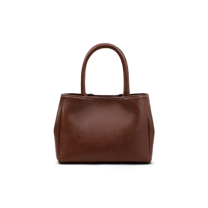 PT'SON Synthetic Leather Shoulder Bag, Crossbody Bag, Handbag, Kelly Bag Regular Women's Coffee/Brown-12