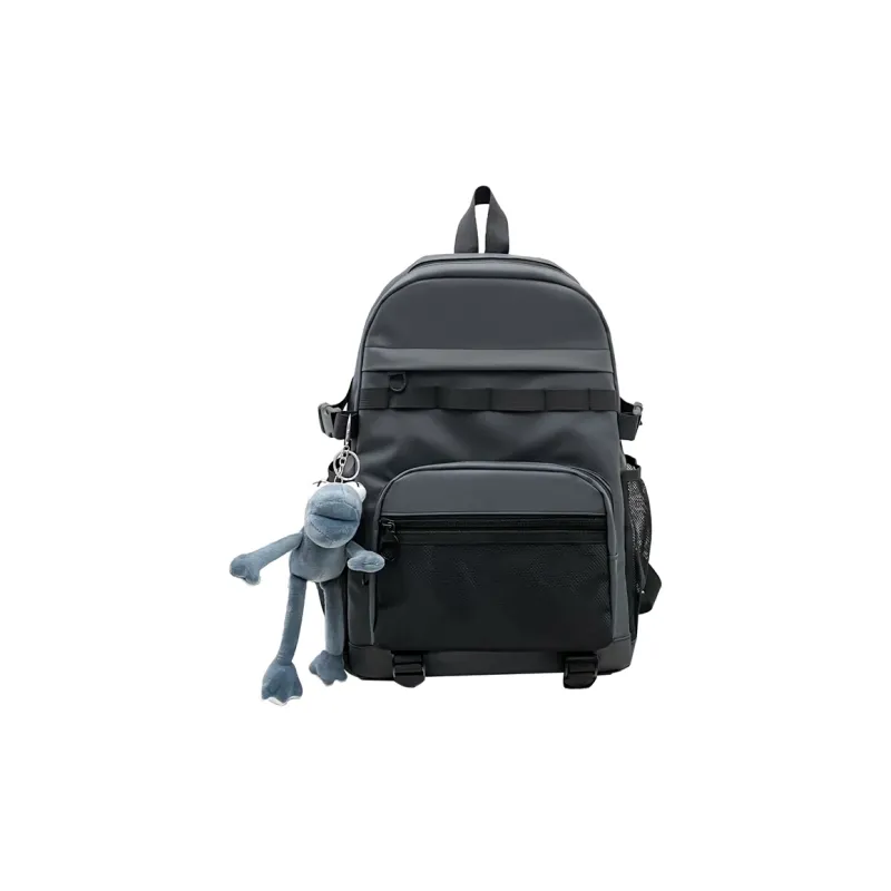 URBAN FOREST PU Backpack Unisex Gray/Black-0