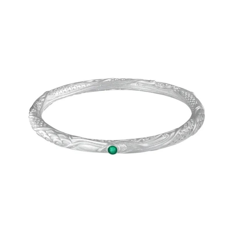 UZIID Sterling Silver Bangles Unisex-0