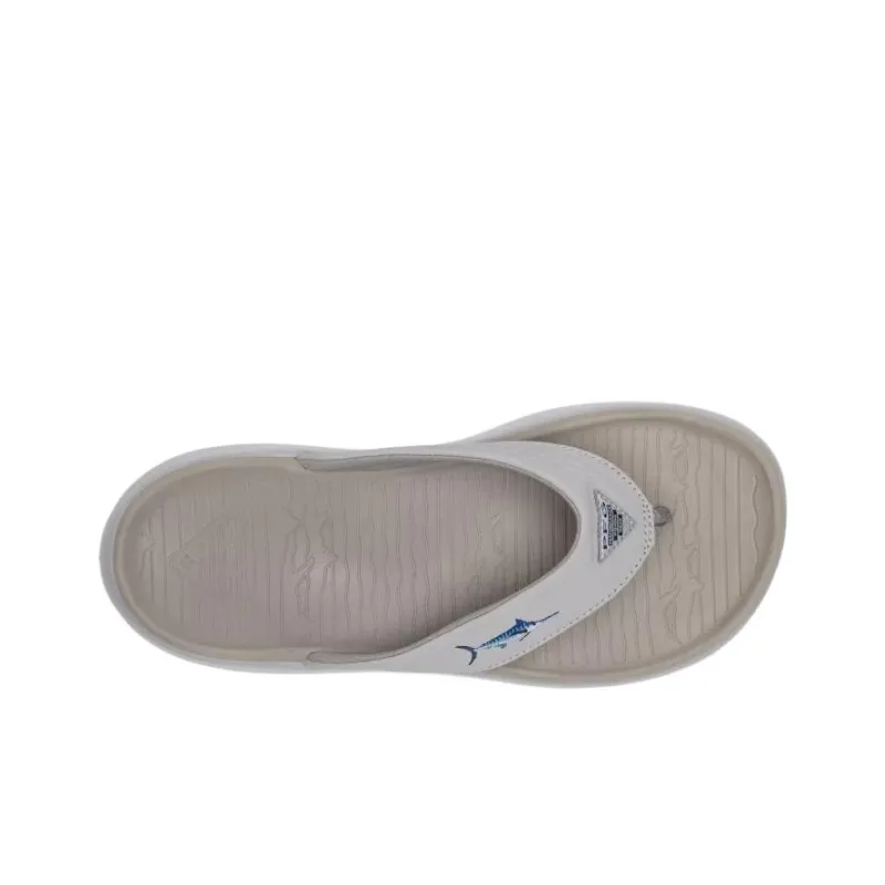 Columbia Slip Resistant Flip Flops Men's Light Gray-2