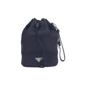 PRADA Fabric Bucket Bags Shoulder Bags Regular Women's Navy