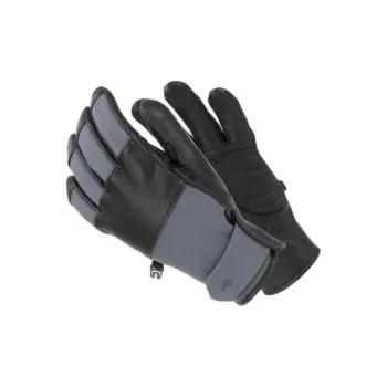 SEALSKINZ Goat Leather Gloves Men's Gray