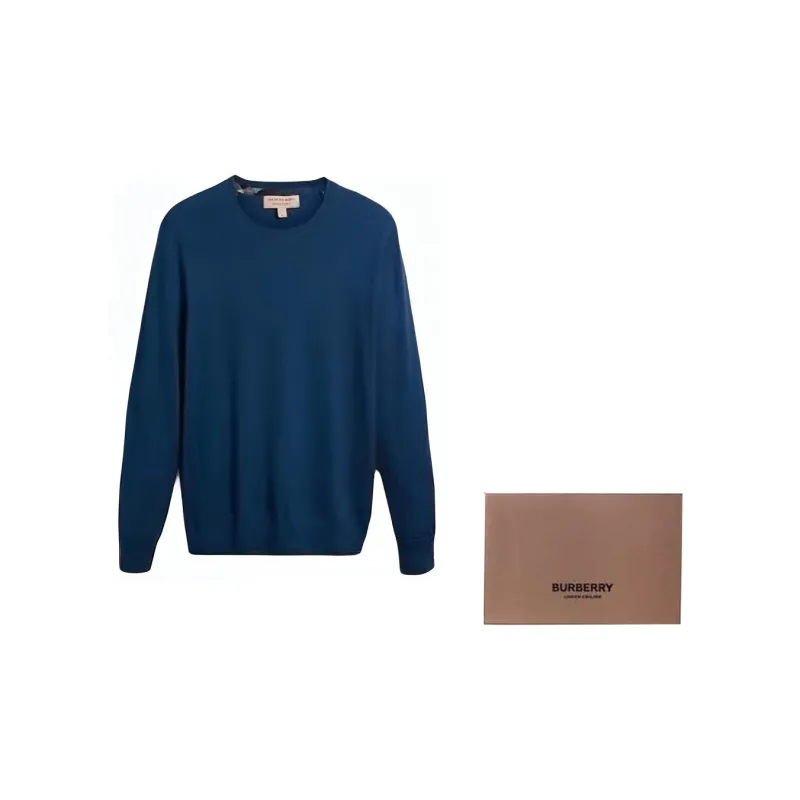 Burberry Cashmere Sweater Men's Dark Cyan-7