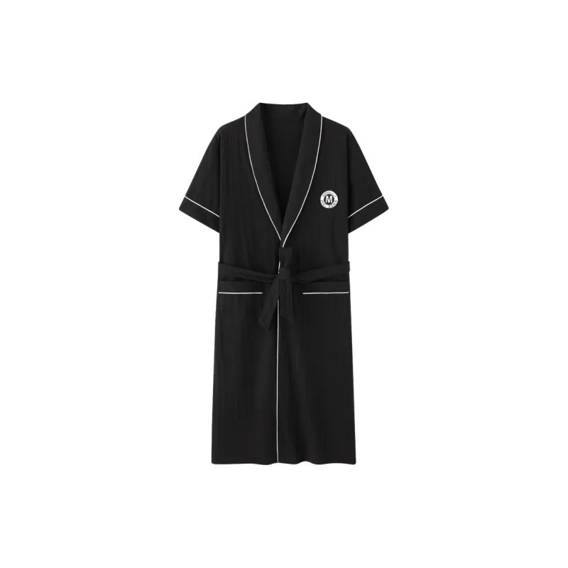MADALLO Pajama Robe Men's Black-0