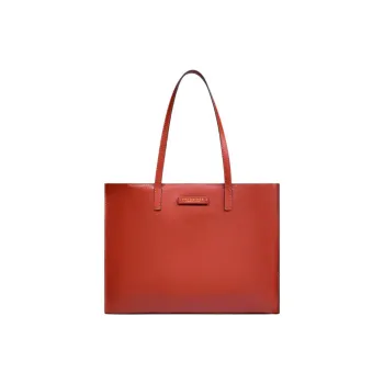 THE BRIDGE Cow Leather Tote Bag, Shopping Bag, Shoulder Bag Women's Red