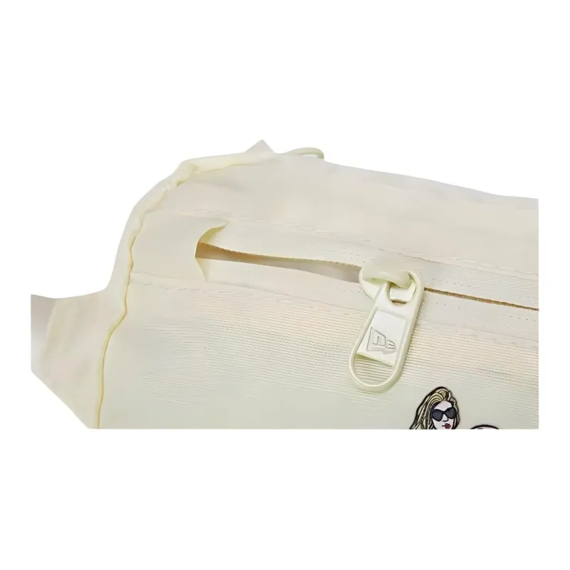 New Era Cotton Shoulder Bag, Crossbody Bag, Fanny Pack Trumpets Unisex Beige-4
