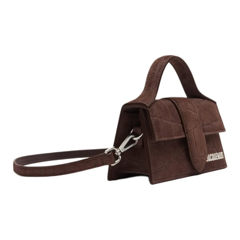 Jacquemus Le Bambino Cow Leather Shoulder Bag, Crossbody Bag, Handbag Mini Women's Dark Brown-1